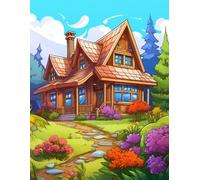 Bloom House - 500 pages talking about gardens houses and flowers coloring book for kids and adults.: From blossoms to cozy cottages - pure relaxation.