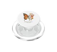 Bloom In Grace Peter Bibbia Verse Farfalla Con Fiori PopSockets PopGrip per MagSafe