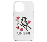 Bloom in Peace Uccello e Cherry Blossom Serenity Art Custodia per iPhone 13 Pro Max