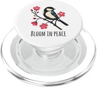 Bloom in Peace Uccello e Cherry Blossom Serenity Art PopSockets PopGrip per MagSafe