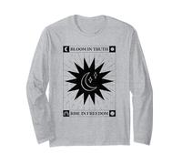 Bloom in Truth - Rise in Freedom (Grafica Boho Sun And Moon) Maglia a Manica