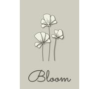 Bloom - Inspire Collection - 6x9 in Minimalist Dot Grid Notebook for Journaling, Planning & Notes - 120 Pages