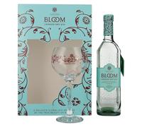 Bloom London Dry Gin con bicchiere 40,00% 0,70 lt.