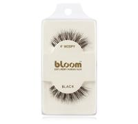 Bloom Natural ciglia finte in capelli naturali (Wispy, Black) 1 cm