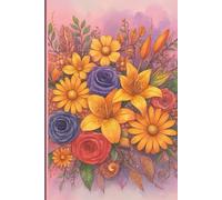 Bloom Study Notebook: A Beautiful Floral Journal for Girls Students & Teens | Ages 13-25,Watercolor Flowers notebook,College Ruled | 120 Pages | 6×9 Inch Floral Journal for School & University