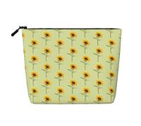 Bloom Sunflower - Borsa da viaggio da donna, in canapa finta, con cerniera, grande capacità