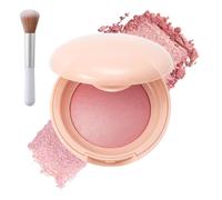 Bloom Up Baked Highlighting Blush, Soft Pinch Luminous Powder Blush for Cheeks Highlight Face, Long-Lasting, Lightweight, Waterproof Blusher for All Skin Tones (06#)