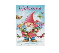 Bloom Vivid Gnome bandiere di pace per esterni banner bandiere per esterno per la decorazione esterna 28x40 doppia faccia