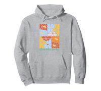 Bloom Where You Are Colorful BOHO Style Astratto Fiori Felpa con Cappuccio