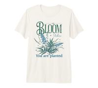 Bloom Where You Are Planted Nature Vision Board Maglietta Premium