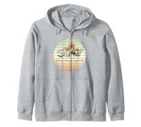 Bloom Where You Are Planted Retro Floral Boho 70s Estetica Felpa con Cappuccio