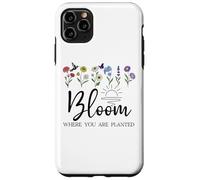 Bloom Where You Are Planted Wildflower Christian Bible Verse Custodia per iPhone 11 Pro Max