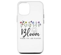 Bloom Where You Are Planted Wildflower Christian Bible Verse Custodia per iPhone 12/12 Pro