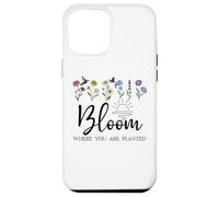 Bloom Where You Are Planted Wildflower Christian Bible Verse Custodia per iPhone 12 Pro Max