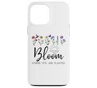 Bloom Where You Are Planted Wildflower Christian Bible Verse Custodia per iPhone 13 Pro Max