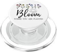 Bloom Where You Are Planted Wildflower Christian Bible Verse PopSockets PopGrip per MagSafe