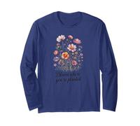 Bloom where you're planted, citazione motivazionale Maglia a Manica