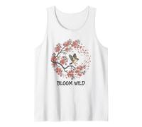 Bloom Wild Spring Bird Citazione Cherry Blossom Lover Flight Nat Canotta