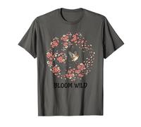 Bloom Wild Spring Bird Citazione Cherry Blossom Lover Flight Nat Maglietta