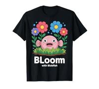 Bloom with Blobfish Design Blobfish Floreale Maglietta