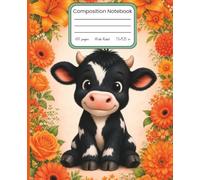 Bloom With Confidence: Floral Highland Cow Composition Notebook