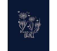 Bloom with Grace: 1 cm Graph Paper Notebook