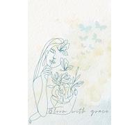 Bloom with Grace: Minimal Line Art Floral Journal