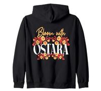Bloom with Ostara Blessings Buona Pasqua Pagan Wiccan Felpa con Cappuccio