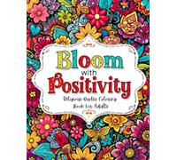 Bloom with Positivity Religious Quotes and Mandala Flowers Background: Coloring Book For Adults to be closer to God