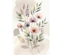 Bloom Within: An Elegant Watercolor Journal for Calm, Gratitude & Self-Reflection | 120 Lined Pages | 6×9