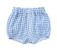 BloomerNeonata in Cotone Pantaloncini Estivi Elasticizzati Bambine Mutandine Copertura del Pannolino Short Bimba Pantaloncini Corti Estate Mare 0 Mesi-3 Anni (01-Blue, 3-6 Months)