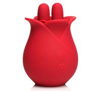 Bloomgasm The Rose Fondle 10X Massaging Rose Silicone Clit Stimulator Red