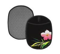 Blooming Cinchona Flower 2PCS Pattern Anti-scottatura pad pieghevole, adatto per pentole calde, teglia da forno/ciotola di zuppa
