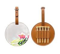 Blooming Cinchona Flower Brown Golf Tee Storage Bag - Facile da trasportare e più efficiente nel giocare a golf