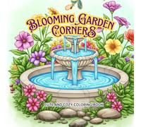 Blooming Garden Corners, Cute And Cozy Coloring Book: For Adults and Teens Featuring Adorable Garden Scenes