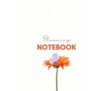Blooming Notebook, Letter Size 8.5x11, Black - Lined Pages, Erasable, Ideal for School, Work, and Creative Projects