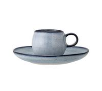 Bloomingville 82046929 Ta&Te-Set di 2, Ceramica, Blu