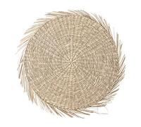 Bloomingville 82047214 - Tovaglietta in erba marina di colore naturale con un diametro di 38 cm, 82047214