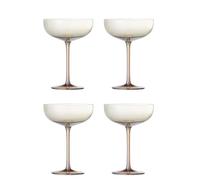 Bloomingville Aston - Set di 4 bicchieri da cocktail in bronzo, in vetro, diametro 12 x 17 cm, 325 ml