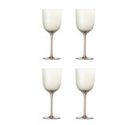 Bloomingville Aston - Set di 4 bicchieri da vino in bronzo, in vetro, diametro 8 x 21,5 cm, 350 ml