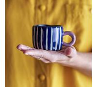 Bloomingville Blue Stoneware Nini tazza, 100 ml