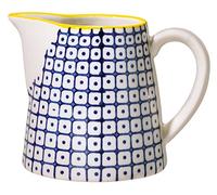 Bloomingville Bricco del Latte Carla Lapis - lattiera de gres colorato Ø 8,5 x H 8,5 cm, Blu, Ceramica Gres, capacità 250 ml