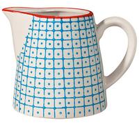 Bloomingville Bricco del Latte Carla - lattiera de gres colorato Ø 8,5 x H 8,5 cm, Blu, Ceramica Gres, capacità 250 ml