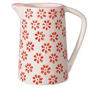 Bloomingville Bricco del Latte Susie - lattiera de gres colorato ø 6 H 9 cm, Rosso, Ceramica Gres, capacità 150 ml