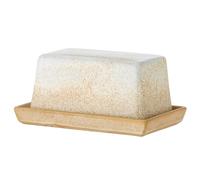 Bloomingville Burriera Paula Beige Bianco Ceramica Barattolo con Coperchio