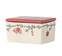 Bloomingville Burriera Yule Con Motivo Natalizio Ceramica Stoviglia Burriera