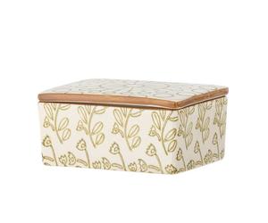 Bloomingville Burro In Ceramica MAPLE Bianca Verde Con Coperchio