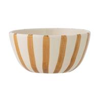 Bloomingville Ciotola Begonia Braun Strisce 500 ML Ciotola per Müsli Ceramica