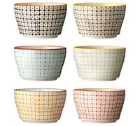 Bloomingville Ciotola Carla 6 Colori Ordinato IN Set per Müsli Ceramica