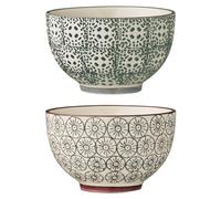 Bloomingville Ciotole Karine, grigio verde, ceramica, set da 2, 6 cm